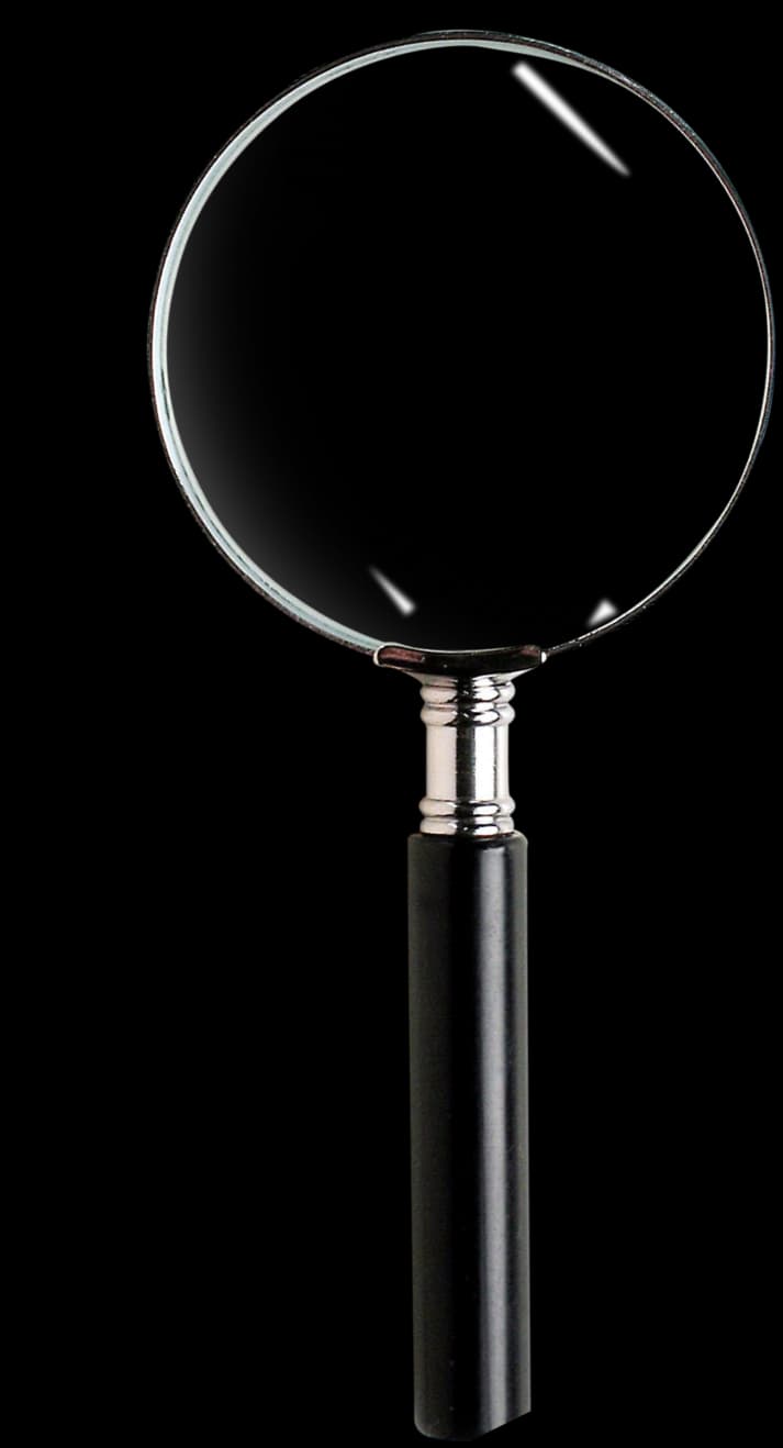 Stylized magnifying glass illustration