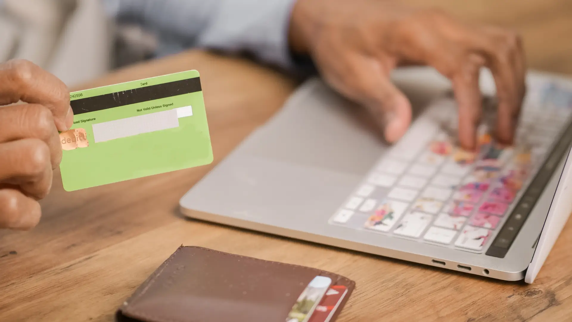 Modern website interface with annotations of key conversion elements