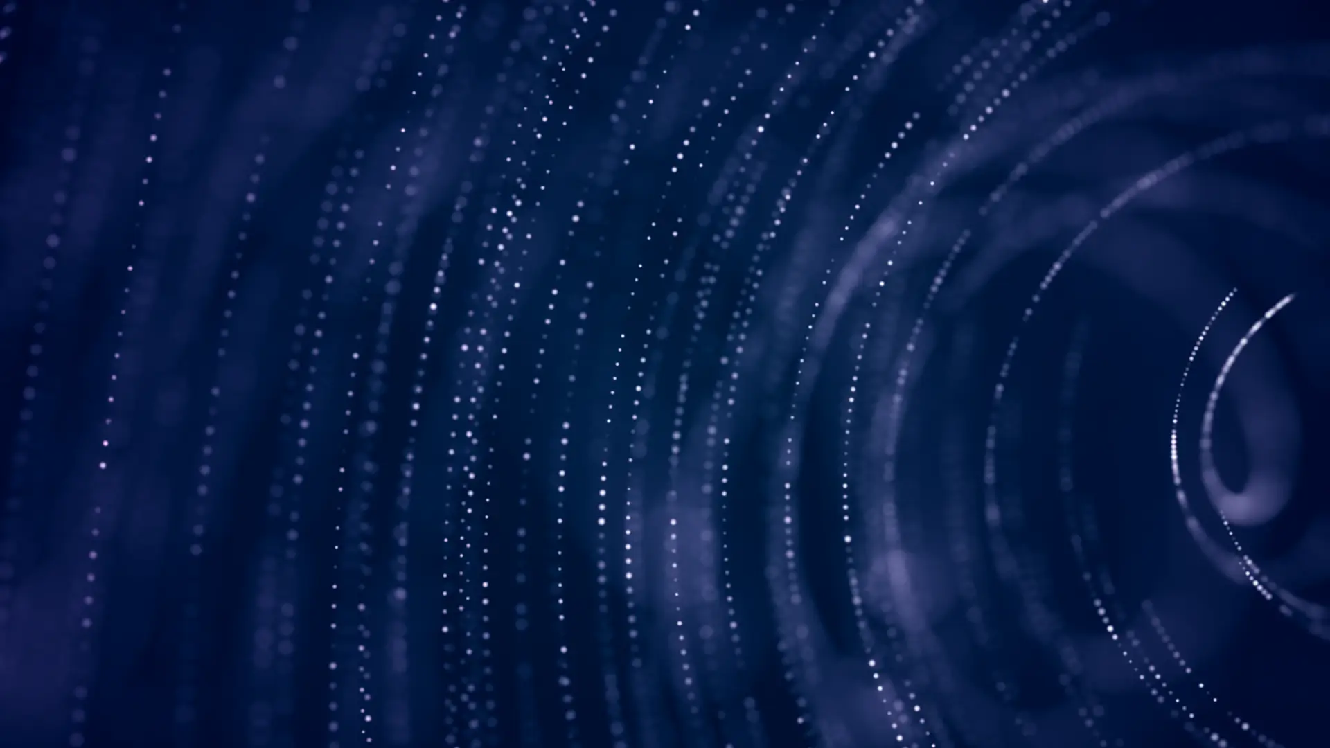White water drop outlets arranged in circular lines on a dark blue background, evoking the flow of CSS Scroll-Driven Animations
