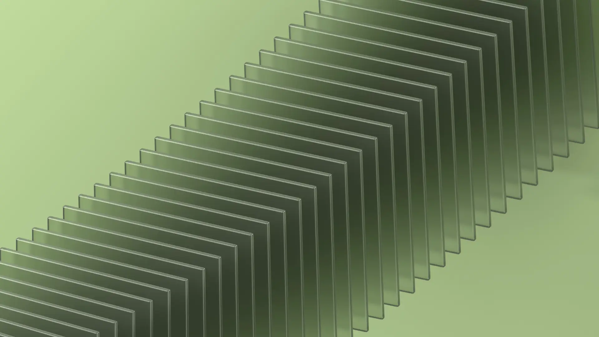 Dark green chevrons aligned diagonally on a light green background